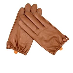 Short Wrist Sheepskin Leather Driving Gloves NWOT